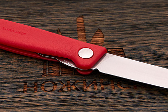 Складной кухонный нож Victorinox 100мм, сталь Dauphinox, рукоять PP красный