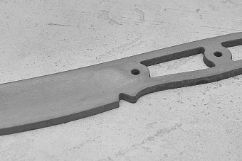 Заготовка для ножа, сталь M398 3,5мм. Модель "КрейсерЪ-II" с клинком 125мм, ТО 64-65HRC