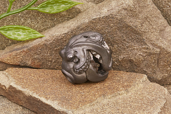 Бусина на темляк «Осьминог» титан