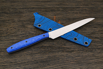 Разделочный нож Владимира Толкачева, клинок 130мм, сталь Cromax, рукоять G-10