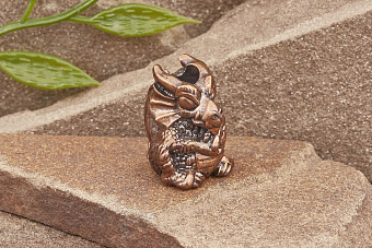 Бусина на темляк Дракон от мастерской Крымская бронза