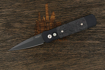 Автоматический складной нож Pro-Tech Godson, сталь 154СМ, рукоять карбон/алюминий