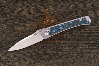 Нож складной Artisan Andromeda, клинок 87мм, сталь M390, рукоять карбон/титан