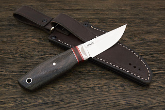 Нож туристический Геннадия Дедюхина Финочка, клинок 89мм, сталь N690, рукоять микарта