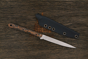 Разделочный нож Владимира Толкачева, клинок 118мм, сталь CPM 3V, рукоять G-маскус