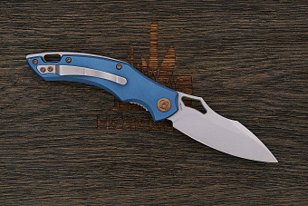 Складной нож Fox Knives Sparrow, сталь 9Cr13, рукоять алюминий голубой
