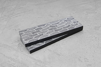 G-Mascus, 2 плашки 130×45×8мм черно-белый