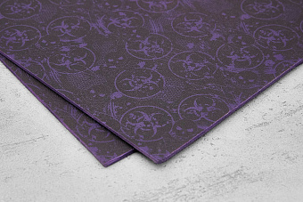 Kydex Toxic Skull black/purple 2,03мм, лист 300x200мм