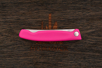 Складной кухонный нож Victorinox 105мм, сталь Dauphinox, рукоять PP розовый