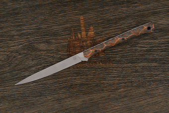 Разделочный нож Владимира Толкачева, клинок 118мм, сталь CPM 3V, рукоять G-маскус