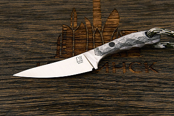 Нож EDC Владимира Толкачева, клинок 54мм, сталь M398, рукоять сильвертвил