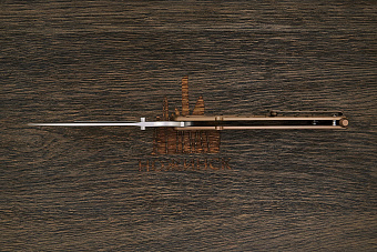 Нож балисонг Reptilian Киборг, модель 03Z, сталь D2, рукоять сталь