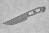 Заготовка для ножа, сталь AUS10Co 3,6мм. Модель "Корсар-II" с клинком 145мм, ТО 61-62HRC - фото №1