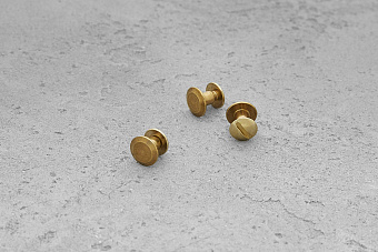 Винт ременной 5 мм (латунь/сталь) латунь