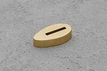 Больстер из латуни 10мм, 37x20мм