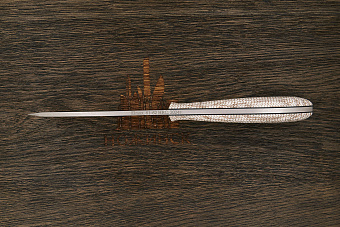 Нож канадский Мастерской Тать Барсук, клинок 124мм, сталь Elmax, рукоять джутовая микарта