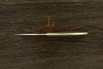 Нож туристический Геннадия Дедюхина Хэлпер, клинок 89мм, сталь Elmax, рукоять микарта черно-оранж.