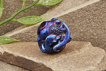 Бусина на темляк «Осьминог» титан оксид