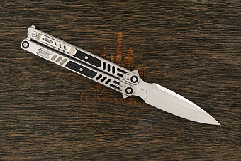 Нож балисонг Reptilian Стикс, модель 02Z, сталь D2, рукоять сталь