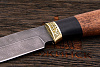 Нож туристический Эльбрус Лесник, клинок 115мм, дамаск - фото №4