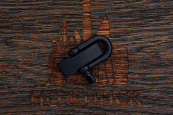 Застежка с регулировкой D-образная 19×40мм (оксид)