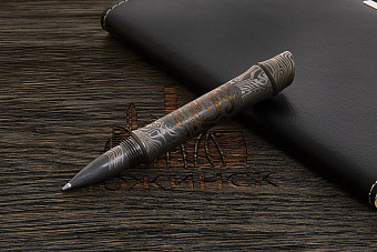 Авторская титановая ручка  Дмитрия Стрельцова «Хитори. Старый дракон»