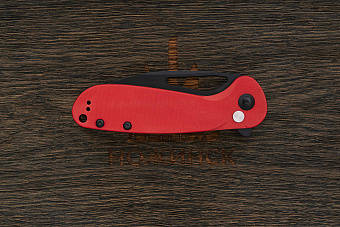 Нож складной CJRB Lago, клинок 87мм, сталь AR-RPM9 PVD, рукоять G10 красный