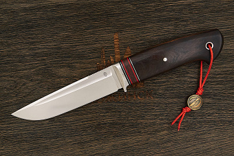 Нож туристический Геннадия Дедюхина Воркер-L, клинок 132мм, сталь M398, рукоять ironwood Т3