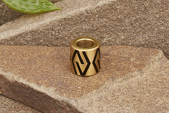 Бусина №8.2 (жёлтая)