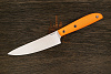 Нож кухонный MOYO Геликон шеф 165мм, сталь AR-RPM9, рукоять G10-extra оранжевый - фото №1