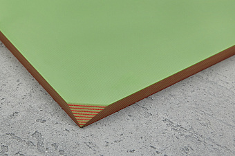 G10 лист 250х130х8(+)мм, красный / салатовый