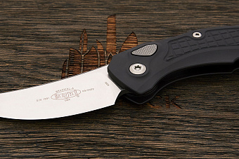 Автоматический складной нож Microtech Brachial, сталь M390, рукоять алюминий