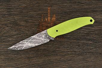 Нож туристический Lizard knives, клинок 105мм, сталь VG-10, рукоять G-10 зелёный неон