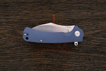 Нож складной CJRB Talla, клинок 90мм, сталь D2, рукоять G10 серо-синий