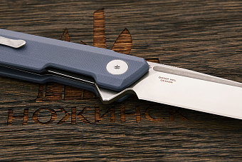 Нож складной Bestech Dundee, клинок 89мм, сталь D2, рукоять G10 серо-синий