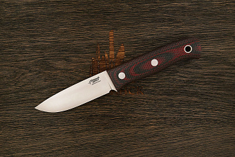 Нож туристический Южный крест ЯГД, клинок 100мм, сталь VG-10, рукоять микарта красно-черный