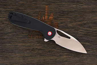 Нож складной CJRB Lago, клинок 87мм, сталь AR-RPM9, рукоять G10 чёрный