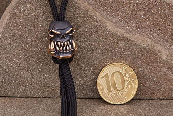 Бусина для темляка Череп орка (бронза) от мастерской Братьев Пешковых