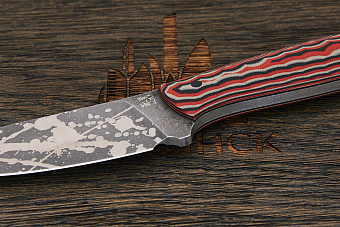 Нож туристический Lizard knives, клинок 98мм, сталь VG-10, рукоять G-10 чёрно-красный