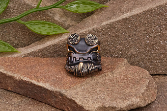 Бусина для темляка Хеллбой (бронза) от мастерской Братьев Пешковых 