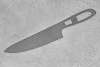 Заготовка для ножа, сталь N690Co 3,1мм. Модель "Премьер Ш190" с клинком 190мм, ТО 61-62HRC - фото №1