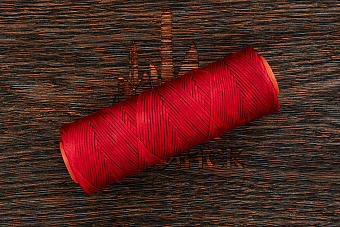 Нить вощеная 1,0мм. Гамма-4 (темно-красная)
