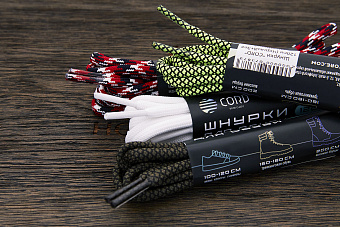 Шнурки для обуви, 100см, хаки