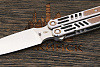 Нож балисонг Reptilian Стикс, модель 01, сталь D2, рукоять сталь - фото №5