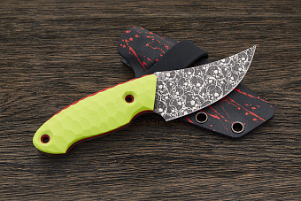 Нож EDC Lizard knives, клинок 85мм, сталь AUS-10Co, рукоять G-10 зелёный