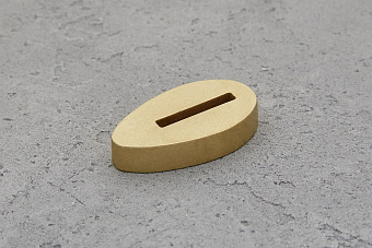 Больстер из латуни 10мм, 40x22мм