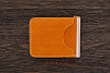 Кошелек с зажимом для денег и ножом рыжий - фото №2