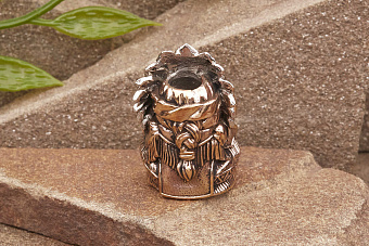 Бусина на темляк Сидящий Бык (биметалл) от мастерской Крымская бронза