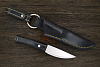 Нож туристический Beaver knife Bird&Trout XXXL, клинок 112мм, сталь PGK, рукоять микарта чёрная-Ж - фото №2