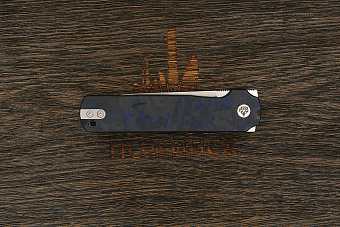 Нож складной QSP Lark, клинок 80мм, сталь Sandvik 14C28N, рукоять карбон-B